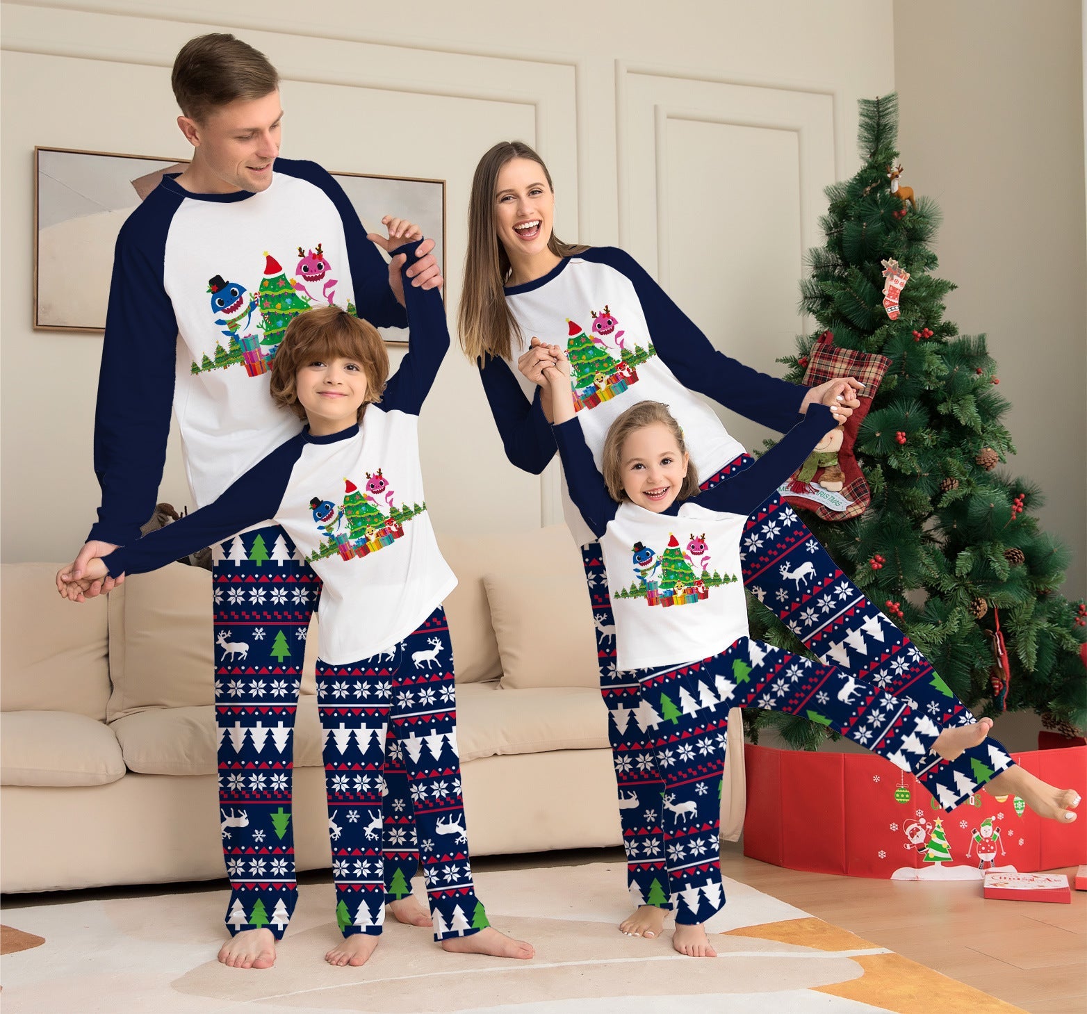 Family Matching Christmas Pajamas Set